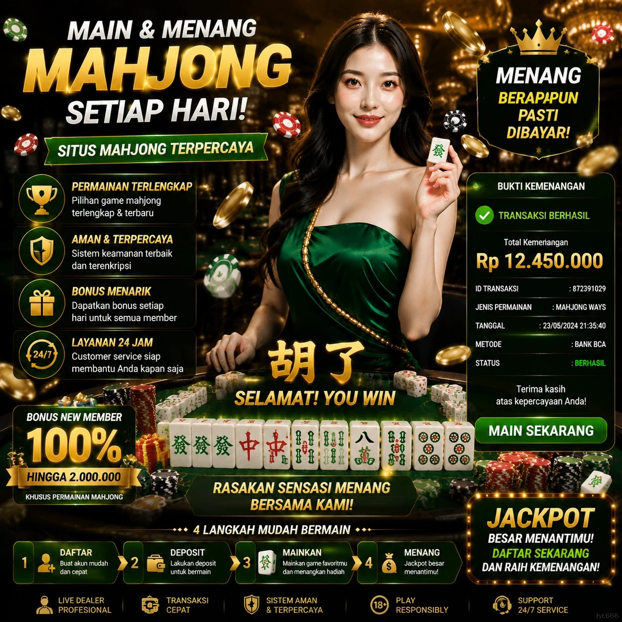 Galeri pratinjau visual ht666 build APK resmi terbaru